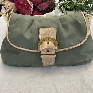COACH Y2K Shoulder bag Signature Soho Green Bag